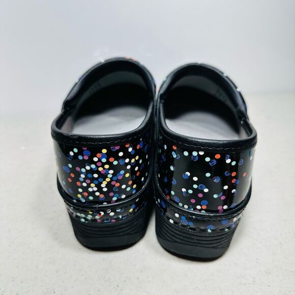DANSKO LT CONFETTI PATENT CLOGS size 39-8 - Picture 5 of 7